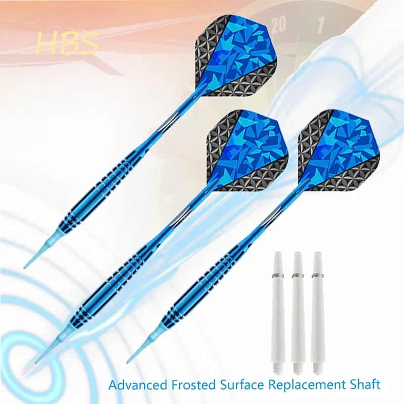 Professional Soft Tip Darts 19g Brass Darts Aluminum Alloy Shaft Indoor Electronic Darts Throwing Game 3PCS/ Set