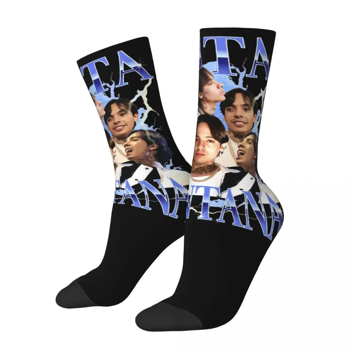 Nata Montana Natanael Cano Design All Season Socks Merch for Men Cozy Dress Socks