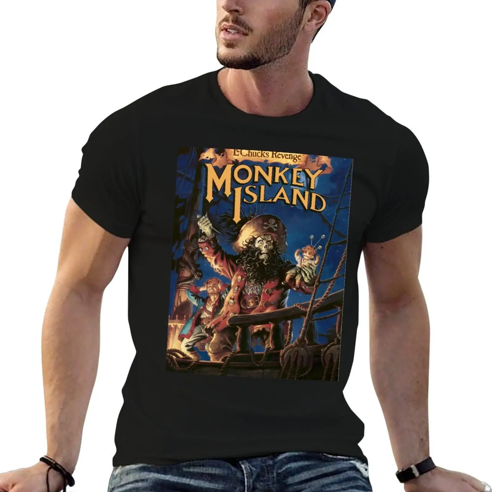 MONKEY ISLAND 2: LECHUCK'S REVENGE T-Shirt High Elasticity Sports T-Shirt