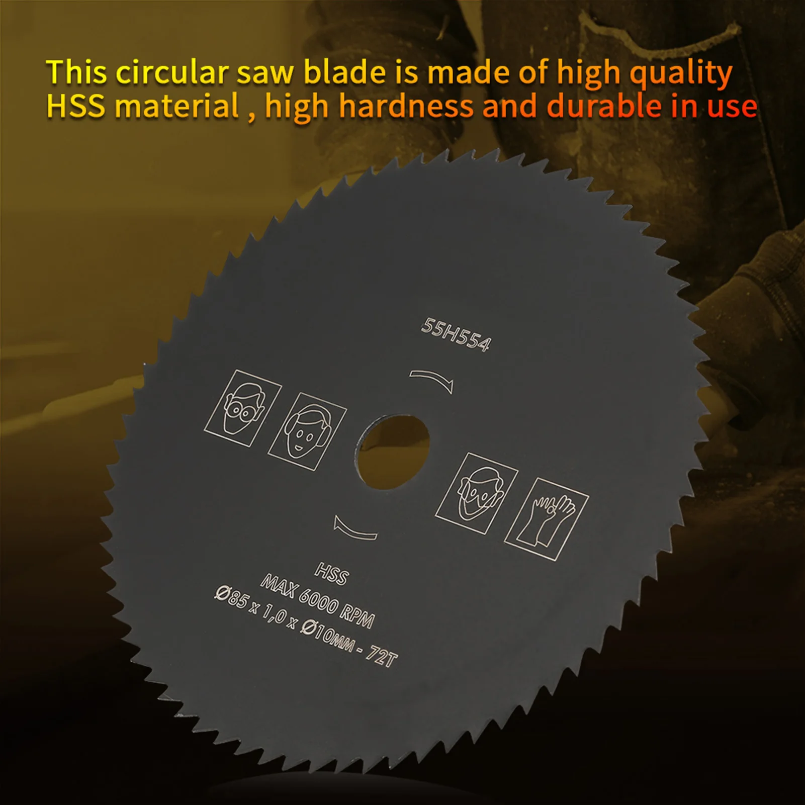 85mm*10mm 72T HSS 원형 톱날 절단 디스크 휠 목재 금속 원형 절단 톱 목재 절단 디스크 원형 톱날