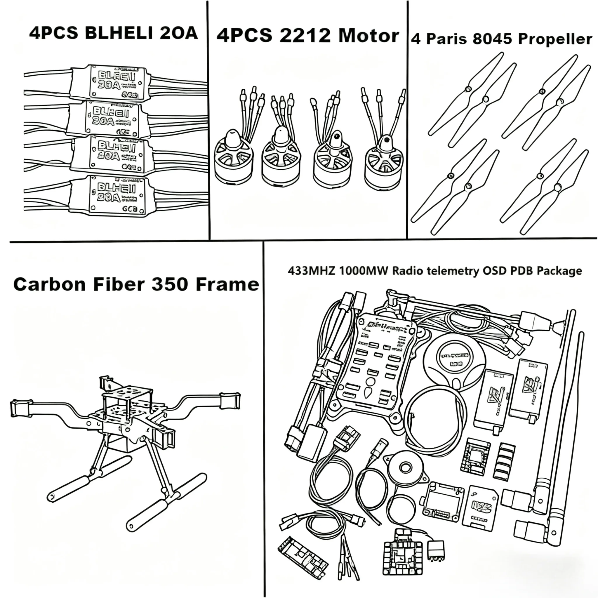 

RctoSky PIXHAWK 2.4.8 M8N новый умный дрон с открытым исходным кодом FLY350 300 380 450 мм пикселей с отвернутой стойкой для квадрокоптера