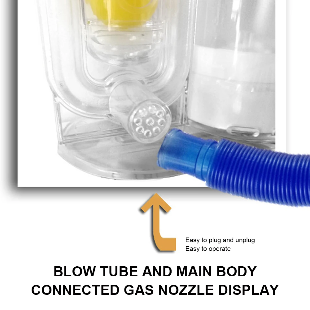 WSKEJI 3000/5000ml PVC Volumetric Exerciser Lung Breathing Exerciser Vital Capacity Apparatus Spirometer Rehabilitation Trainer