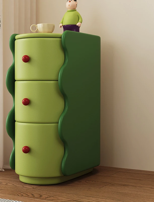 

Crack bedside table green light luxury simple creative personality children's home bedroom