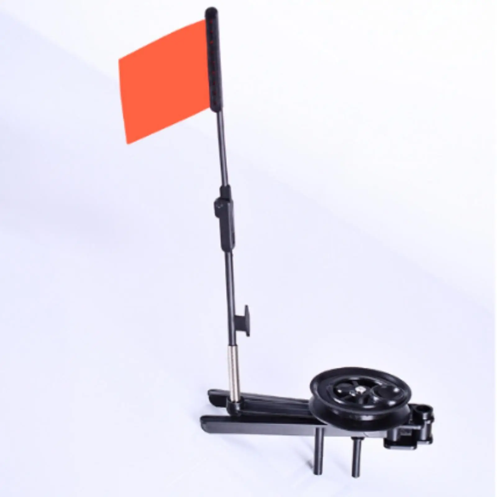 Ice Angling Bite Indicator Flag Tip Up with Foldable Triangular Base for Winter Fishing Trip Essential
