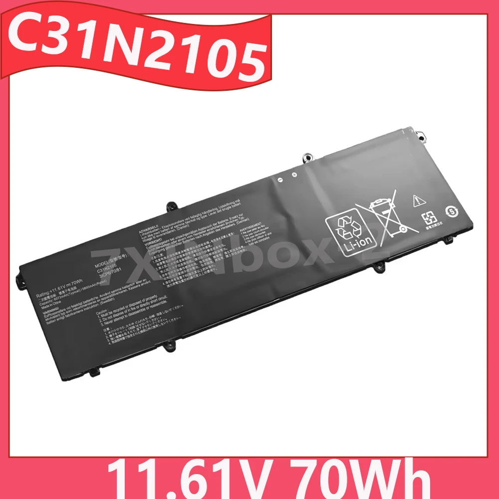 

C31N2105 11.61V 70Wh Laptop Battery For ASUS Vivobook 14X M1403QA 15X M1503IA 16X M1603QA S 14 M3402QA Series