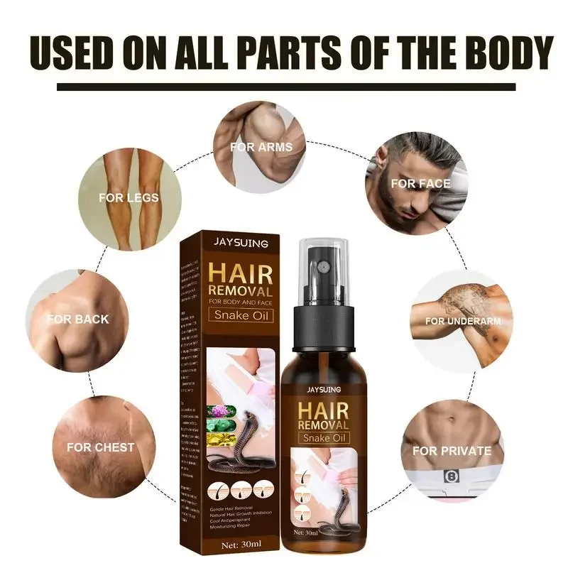 Permanent Hair Removal Spray Hair Growth Inhibitor Painless Armpit Legs Arms Hair Remover Nourishing Repair Body Care Men Women