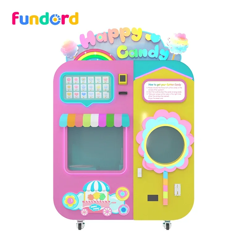 Fundord fully automatic cotton candy making machine floss sugar vending machine