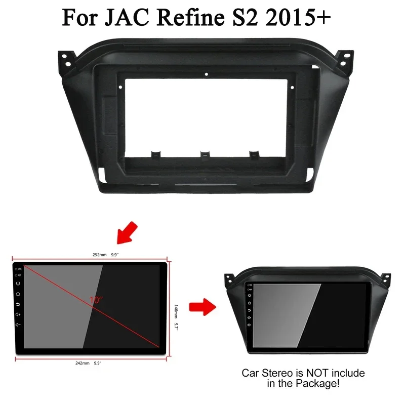 

2din 10.1" Car Frame Fascia Adapter For JAC Refine S2 2015-2020 big screen Android Radio Audio Dash Fitting Panel Kit