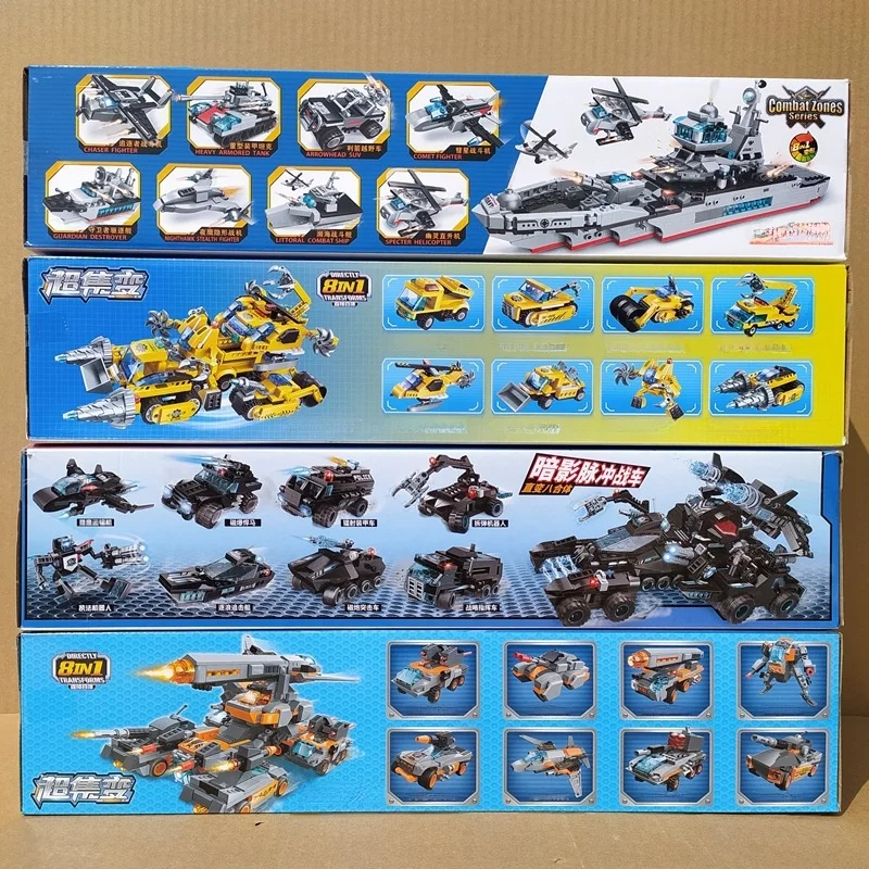 enlightenment-building-blocks-41102-super-set-transform-8-in-assembly-fusion-sharp-shadow-battle-tank-carrier-boys-toy-birt