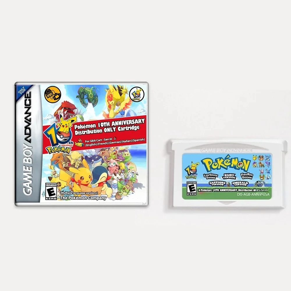 

GBA Cassettes Pokemon Event 10th Anniversory Distribution GBA Cort - Gen Supports Multiple Languages