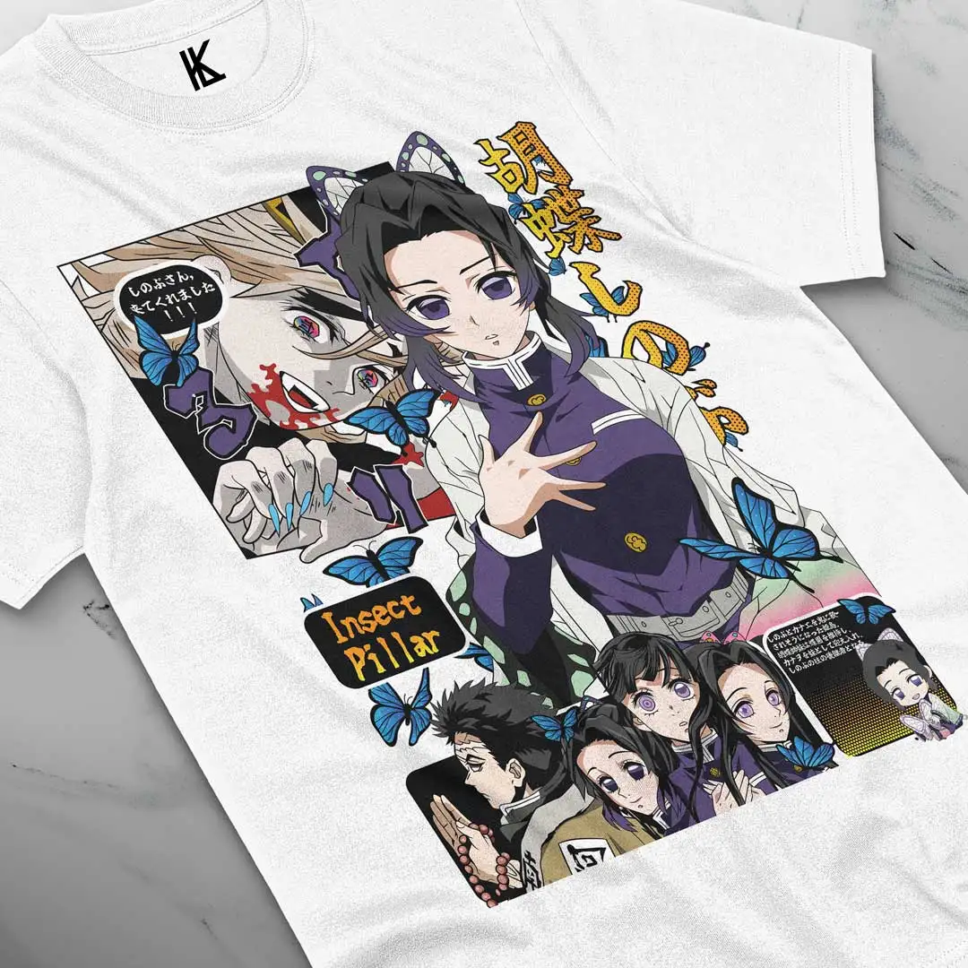 Anime T-shirt  Remera blanca de Shinobu V6