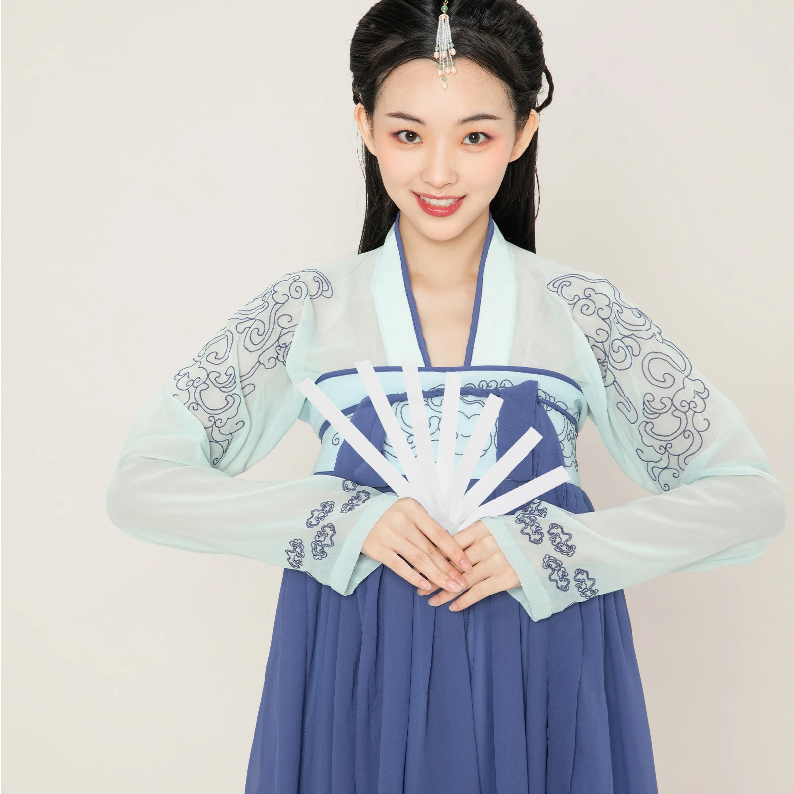 

10pcs Folding Fan Handle Handheld Chinese Fans Plastic Blank Frame DIY Material Kit Ancient Wedding Accessories