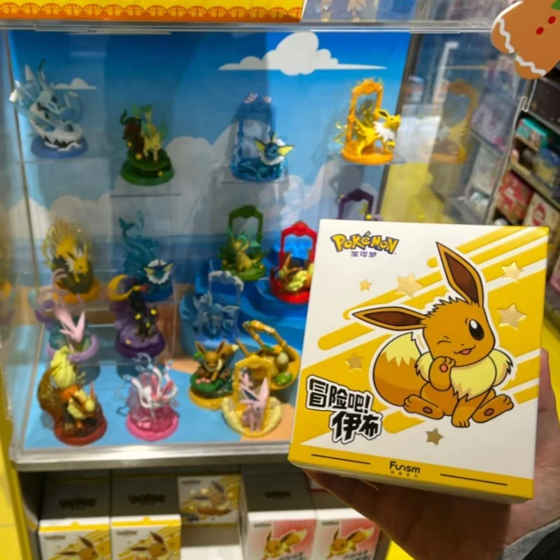 In Stock PokéMon Funism Original Adventure Eevee Series Blind Box Flareon Espeon Sylveon Action Figure Collection Model Toy Gift - view 3