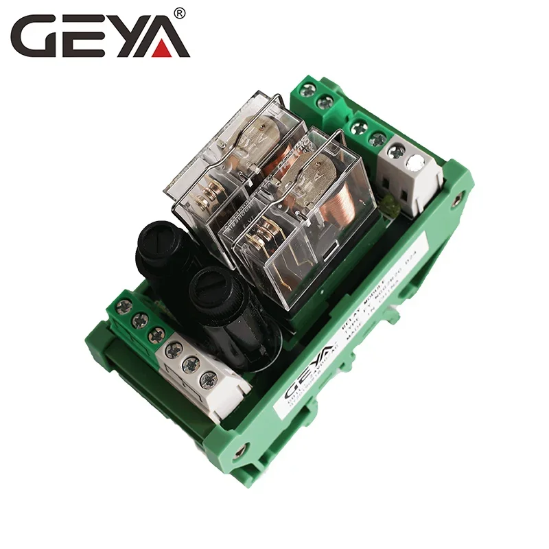 GEYA NGG2R 2 Channel PLC Controller OM Relay 12V 24V with Fuse Protection 1NO1NC SPDT RELAY Plug in