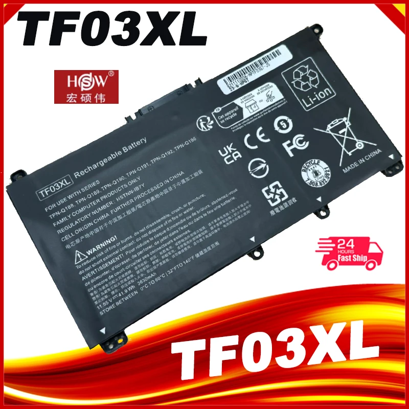 

TF03XL laptop Battery For HP Pavilion 15-CC 14-bf033TX 14-bf108TX 14-bf008TU HSTNN-UB7J TPN-Q188 TPN-Q189 TPN-Q190 Q191