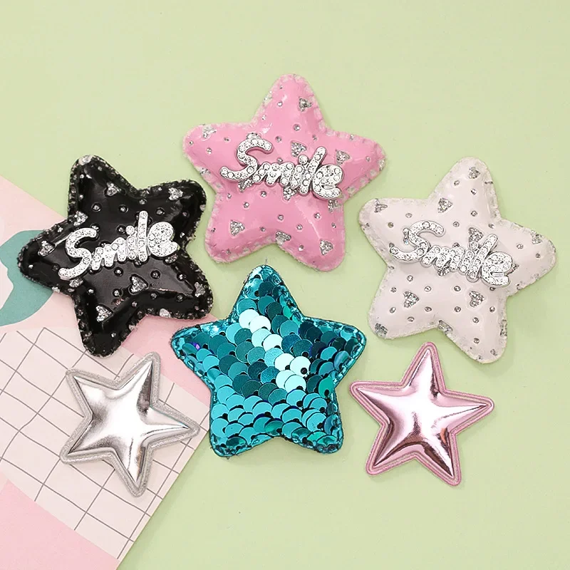 5pcs cartoon bling Cortical pentagram star flatback resin charms crafts embellishments diy cabochons decoration accessories