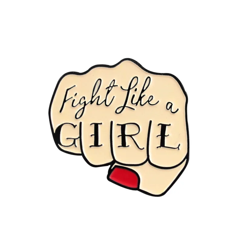 Sisters Unite Fight Like A Girl Women Power Brooch Badges Cartoon Avocado Toast Enamel Pin Backpack Clothes Jewelry Gifts