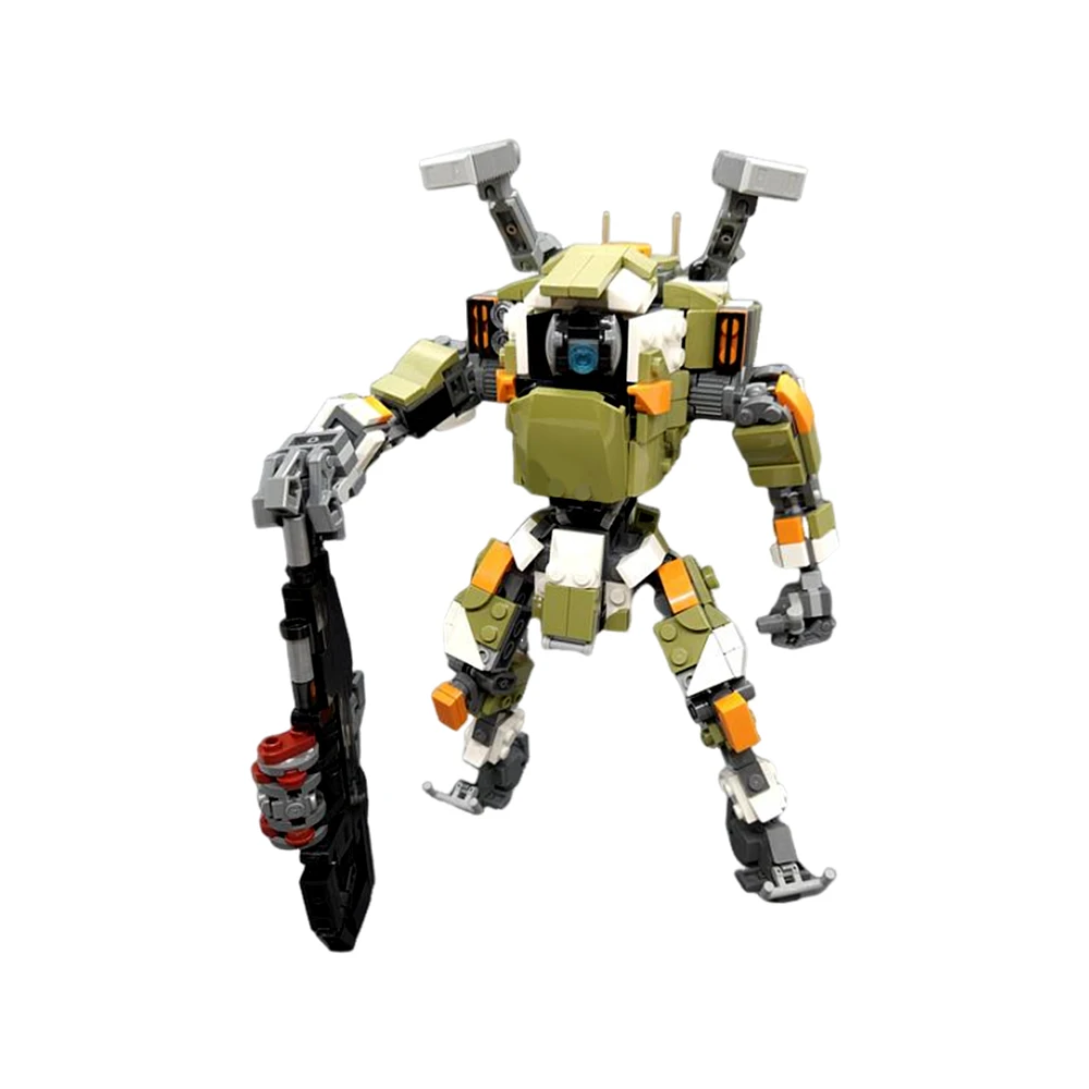 MOC BT-7274 Vanguard Class Titan Mech Building Blocks Action Figure Warrior Robot Bricks Assemble Toys Creative Children Gift