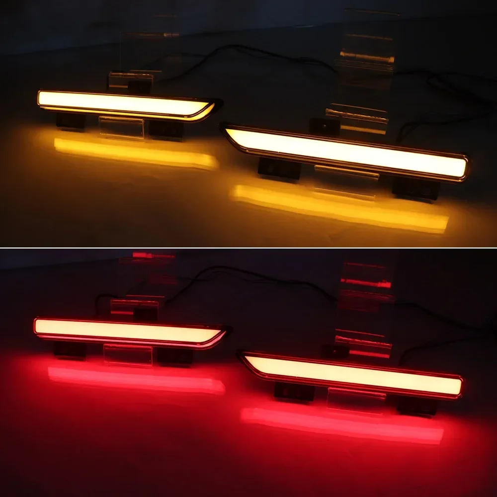 New！ Car LED Rear Bumper Reflector light fog Brake turn Signal lamp For Ford Raptor SVT F150 2016 2017 2018 2019 2020 2021 2022