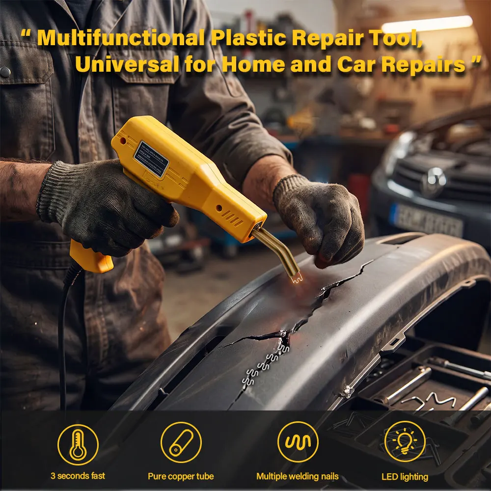 

New Stapler Plastic Welding Machine Bumper Repair Kit Soldering Iron For Plastic Repair Car Bumper Repair Welding Gun