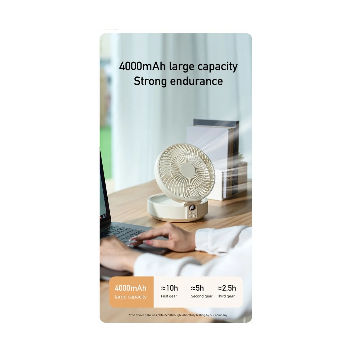 مروحة مصباح سطح المكتب قابلة للطي وقابلة للسحب ومروحة صغيرة محمولة شحن USB للمنزل منخفضة الضوضاء معلقة على الحائط مروحة كهربائية-B-HIM