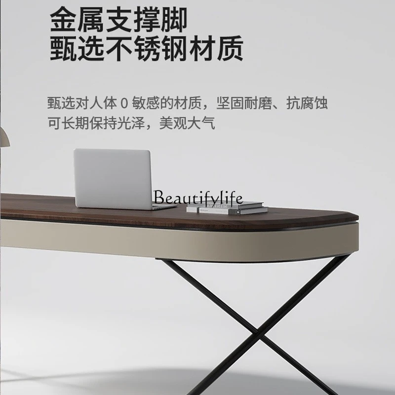 مكتب من الخشب الصلب عالي الجودة وخفيف الوزن وطاولة استشارة مكتبية حديثة وبسيطة للمنزل البسيط #5