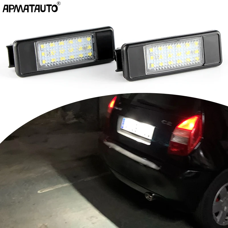 

For Citroen C2 C3 C4 C5 C6 C8 DS3 Jumpy OEM 6340G9 LED License Plate Light For Peugeot 106 1007 207 307 308 3008 406 407 508 607