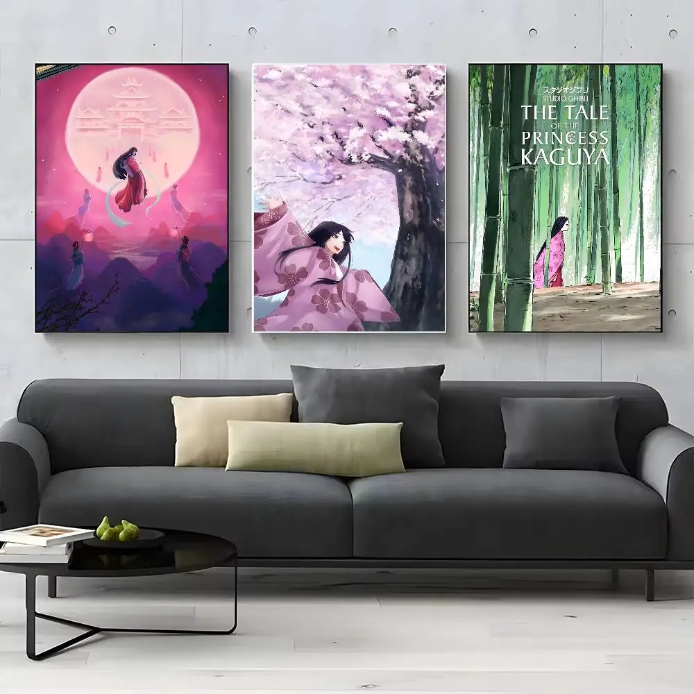 حكاية الأميرة Kaguya ملصق ديكور المنزل HD لزجة جدار مقاوم للماء غرفة المعيشة المنزلي غرفة نوم زخارف للحانات #3