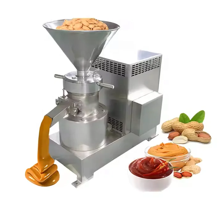 High Quality Stainless Steel Almond Peanut Butter Making Machine Tahini Colloid Grinder Vertical Colloid Mill for Mayonnaise