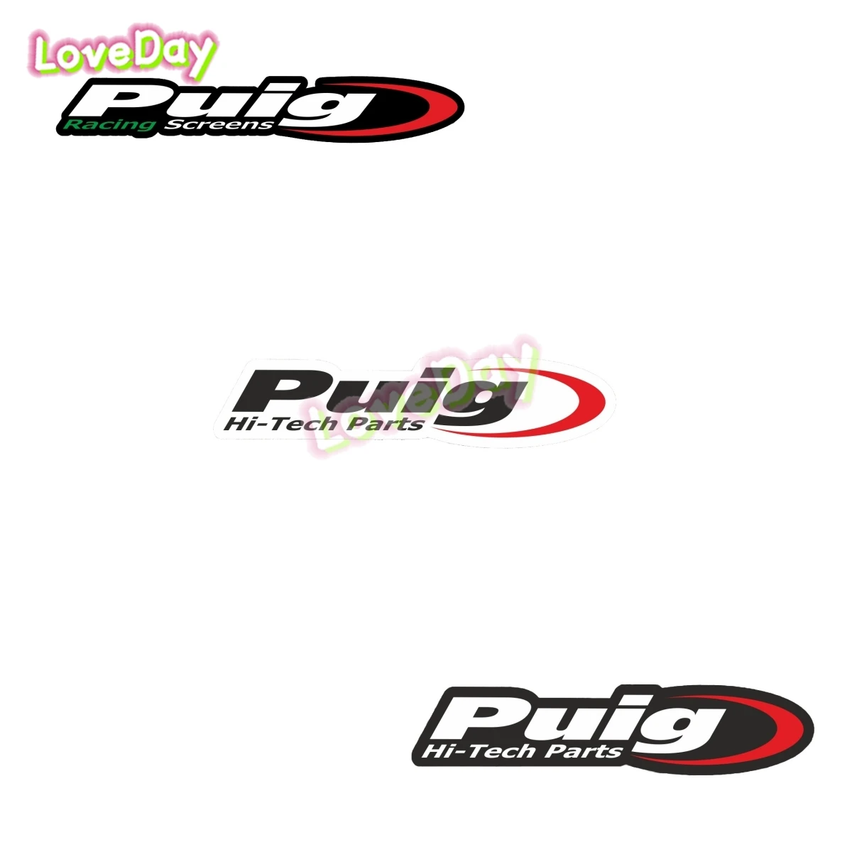 Puig Racing Hi-Tech Sticker NG BL Vinilo Decal Aufkleber Autocollant Vinyl Sports Car Motorcycle Decorative Accessories Sticker