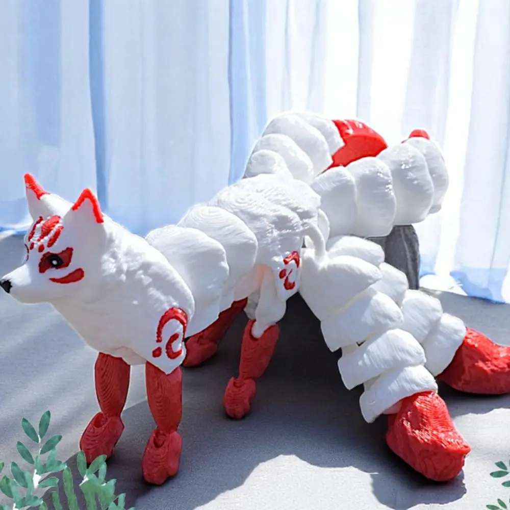 関節可動 3D プリント動物装飾品五尾動物の形 3D プリント動物モデルかわいい 3D プリント