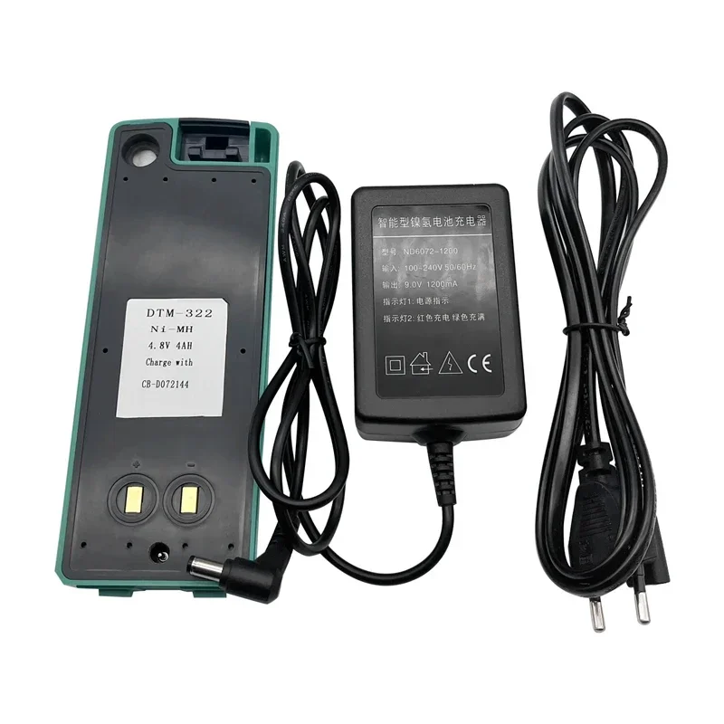 DTM-322 Ni-MH Battery With Charger For Niko DTM300 DTM400, NPR-300, NPL-300 Series Total Stations 4.8V 5.0Ah