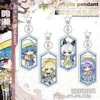 Anime Wuthering Waves Keychain Zani Brant Cosplay Cute Bag Pendant Key Ring Acrylic Cartoon Girl Gifts