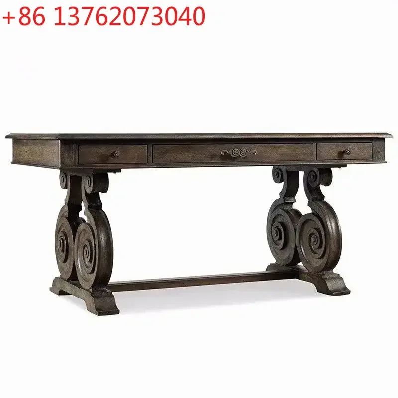 Customized furniture American high-end restaurant retro fashion table for 6 people