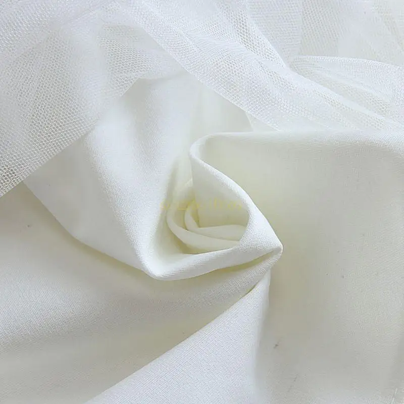 31BF 女性ガールズ夏ハイウエストレイヤードシアーメッシュアゲハミディロングスカート Asy