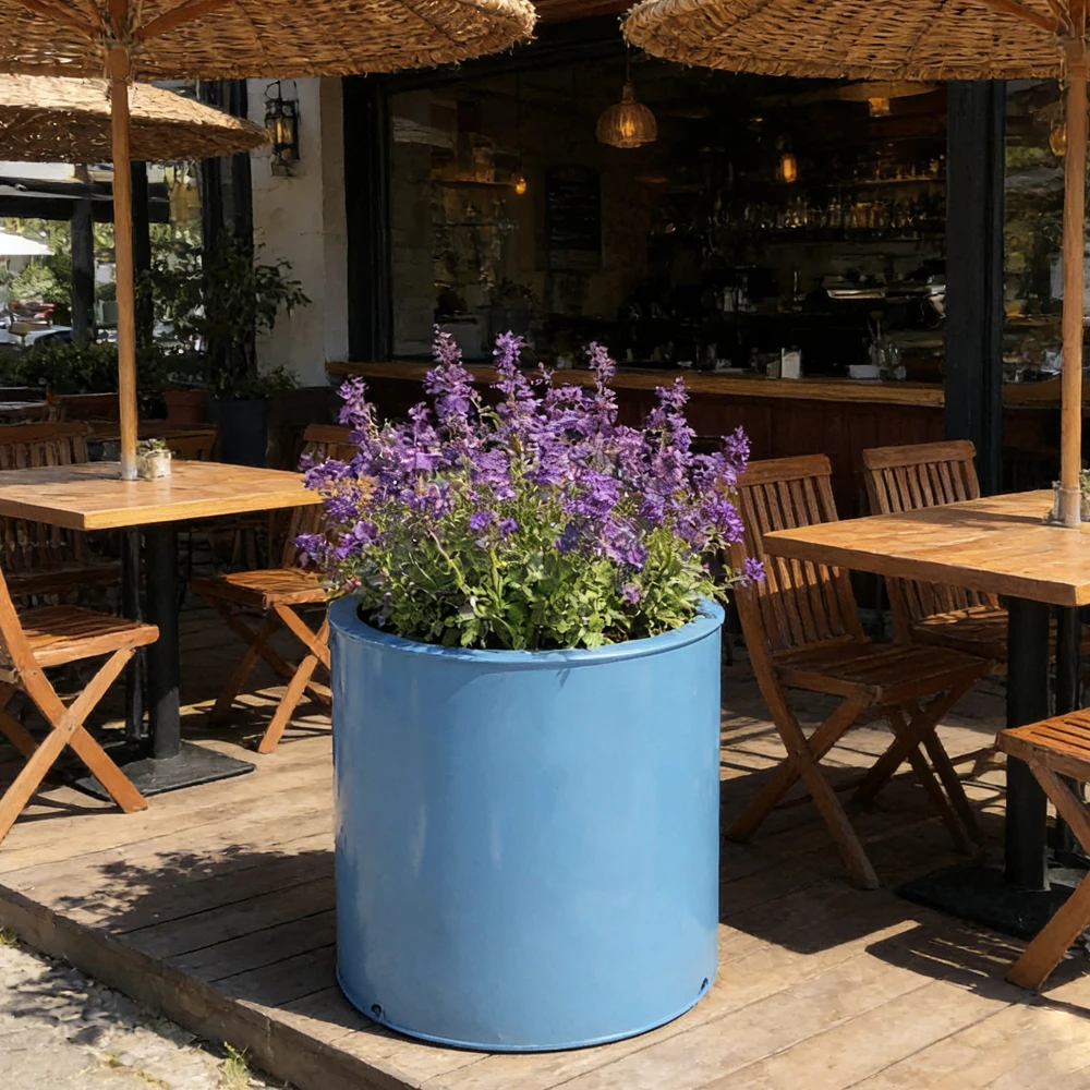 Modern Outdoor Indoor Large Tall Plant Pots Commercial Flower Planter for Garden Living Round Flower Pots Wholesale Planters Box