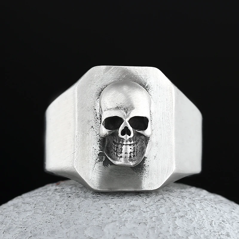 Bague Punk Rock Death Metal en acier inoxydable, 316L, prix de gros, masque tête de mort, mickey, thomas, bijoux Vintage, cadeau de fête