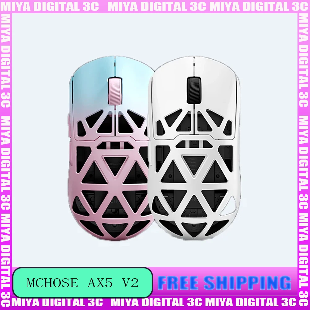 

Mchose Ax5 V2 Gaming Mouse PAW3950 Magnesium Wireless Tri-Mode 54g Lightweight E-sport 8000Hz Low Latency Pc Gaming Accessories