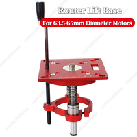 New Red Router Lift Woodworking Router Table Insert Plate Lift Base Up 70mm Engraving DIY Tools for 63.5-65mm Diameter Motors