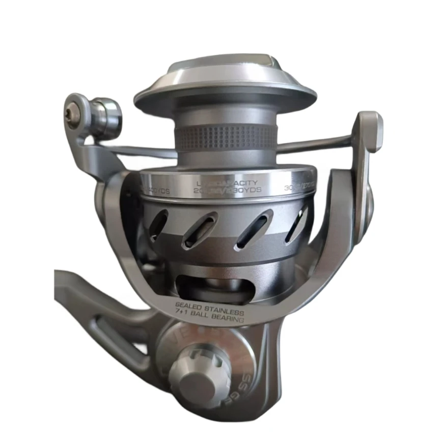 Stainless steel handle saltwater  fishing tackle metal line cup spinning fishing reel EH3000 van steel fishing reel