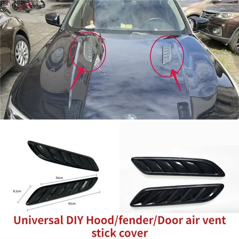 

Universal Accessories DIY Car Vent Decor Duct Air Flow Hood/Fender Grille Trim Scoop Cover Automobiles Exterior Stickers