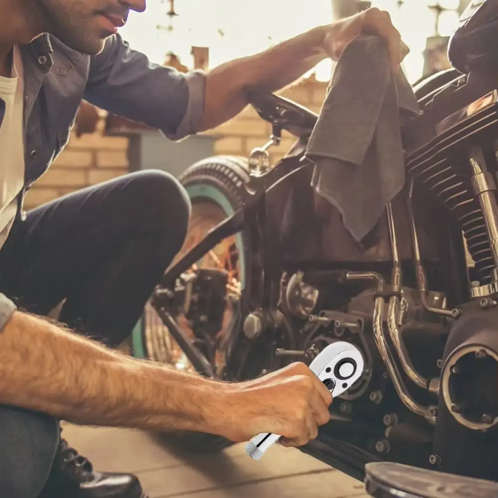 

72 Teeth Mini Ratchet Wrench Reversible Quick-Release Stubby Ratchet Wrench Sturdy and durable Portable Quick Socket Ratchet