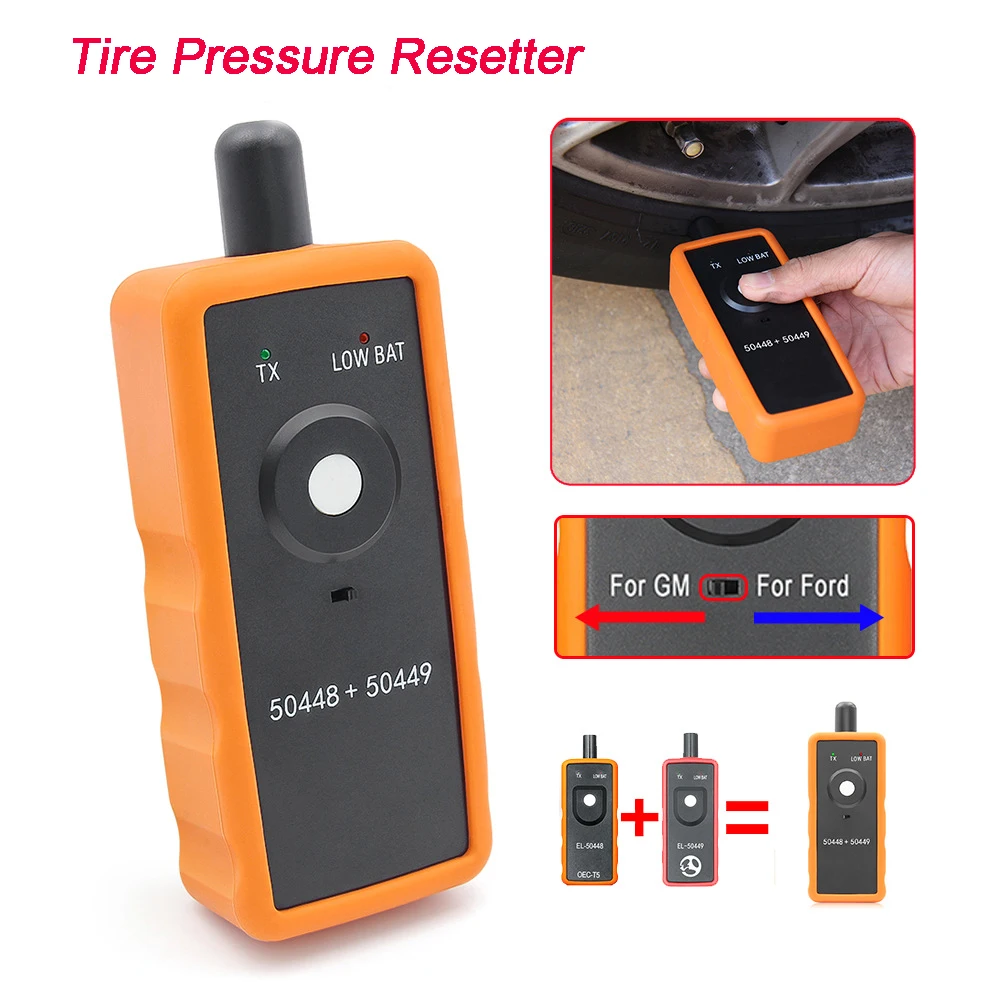 Tire Pressure Resetter TPMS 50448 Plus 2in1  El-50448 El-50449 2-in-1 Version Auto TPMS Relearn Tool For Ford And G-M