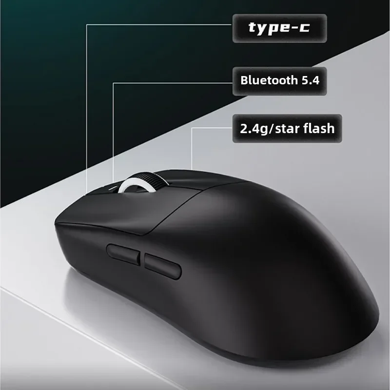 VXE R1 blueteeth 2.4g wireless mouse for gaming long battery life high-quality interaction PAW3395 professional customization