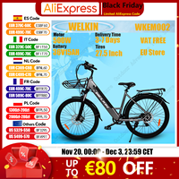 WELKIN WKEM002 Electric Bicycle 500W Motor 36V15AH Lithium Battery Adult Riding Electric Bike 27.5-inch Tire City Travel E-bike