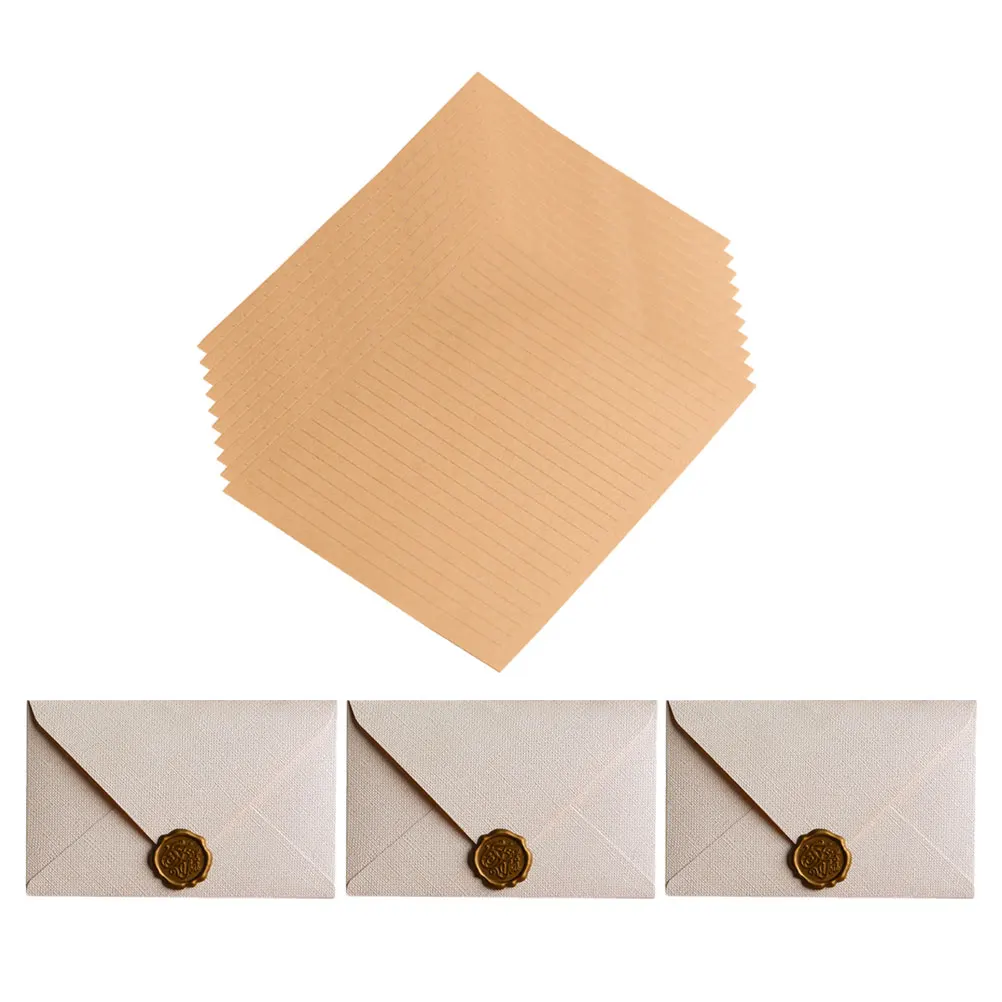 

1 Set Vintage Paper Envelopes Letter Writing Set Wedding Party Supplies Retro Envelope Kit For Cards Invitations Budget