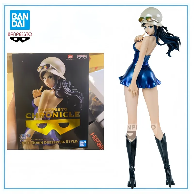 

BANDAI в наличии, оригинальные японские цельные блестящие и гламурные фигурки Banpresto, 25 см, Nico Robin, аниме, модель, коллекционная игрушка