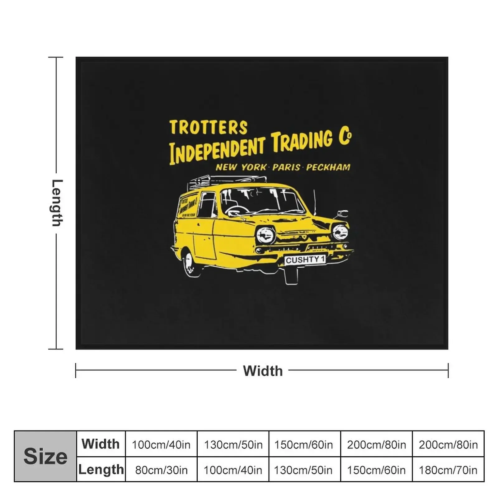 Trotters Independent Trading Co. Classic T-Shirt Throw Blanket Bed Fashionable Bed Blankets