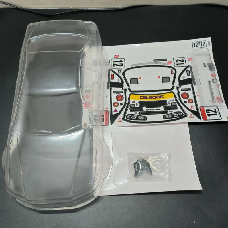 TM234 1/10 Mini Nissan GTR R34 Clear Body Car Shell,165mm width,210mm wheelbase for Tamiya M-Chassis