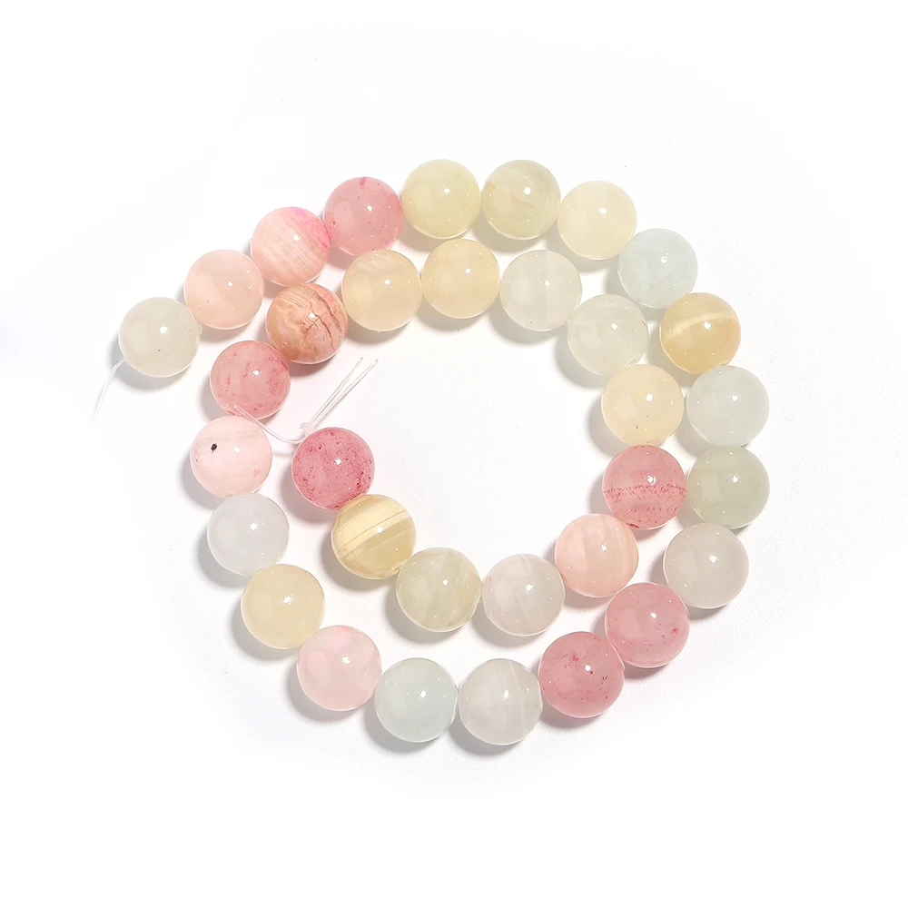 1 Strand Natural Colorful Jades Stone Beads for DIY Jewelry Making